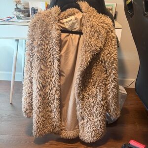 Dylan Women's Plush Tan Teddy Jacket